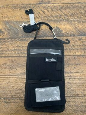 Baggallini Black Crossbody Wallet Passport Holder